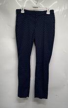 Load image into Gallery viewer, Banana Republic Womens Blue Dotted Sloan Curvy Fit Straight Leg Dress Pants Sz 6
