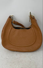 Load image into Gallery viewer, Unbranded Womens Brown Pebbled Leather Detachable Shoulder Strap Zipper Hobo Bag
