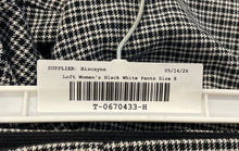 Load image into Gallery viewer, Loft Womens Black White Plaid High Waist Skinny Leg Trouser Pants Size 8

