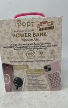 Load image into Gallery viewer, Xo Poppy White Pink Power Trip Magsafe Compatible Power Bank W/ 5000mAh Capacity
