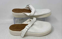 Load image into Gallery viewer, Fly Flot Womens White Leather Slip-On Clog Sandals Size EUR 41
