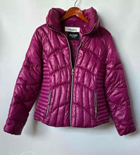 Load image into Gallery viewer, Guess Womens Pink Long Sleeve Front Pockets Full-Zip Puffer Jacket Size M

