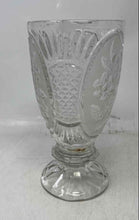 Load image into Gallery viewer, Crystal Glass Floral Panel Collectible Home Decorative Clear Vase
