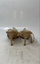 Load image into Gallery viewer, Badgley Mischka Womens Janie Gold Silver Embellished Strappy Heels Size 8M
