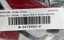 Load image into Gallery viewer, Nike Kids Air Jordan 1 Retro High OG Black Red White Sneaker Shoes Size 6.5Y

