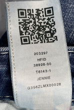 Load image into Gallery viewer, True Religion Womens Jennie Blue Denim Stretch Curvy Straight Leg Jeans Size 25W
