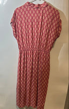 Load image into Gallery viewer, Lucky Brand Womens Pink Printed Short Sleeve Drawstring Waist Shirt Dress Size M
