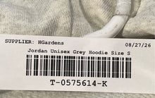 Load image into Gallery viewer, Jordan Mens Gray Heather Long Sleeve Fleece Pullover Hoodie Size Small

