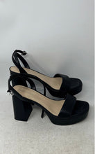 Load image into Gallery viewer, Marc Fisher Womens Black Adjustable Strap Block Heel Platform Sandals Size 11 M
