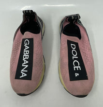 Load image into Gallery viewer, Authentic Dolce &amp; Gabbana Girls Sorrento Pink Black Sneaker Shoes Size EUR 29
