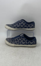 Load image into Gallery viewer, Coach Womens Blue Signature Print Low Top Sneakers Shoes Size 6B
