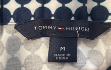Load image into Gallery viewer, Tommy Hilfiger Womens White Blue Geometric Print Side Zipper A-Line Skirt Size M
