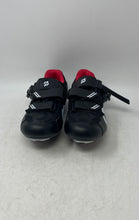 Load image into Gallery viewer, Peloton Mens PL-SH-B-39 Black Red Adjustable Strap Road Cycling Shoes Size 39
