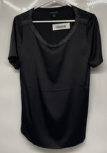 Load image into Gallery viewer, Ann Taylor Womens Black Short Sleeve Round Neck Pullover T-Shirt Size Small

