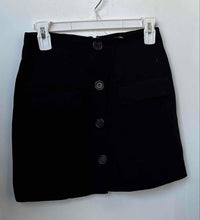 Load image into Gallery viewer, Forever 21 Womens Black Back Zip Button Front Short Mini Skirt Size Small
