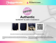 Load image into Gallery viewer, Authentic Burberrys Mens Blue Two-Button Blazer No Size Pit To Pit 22"Damaged
