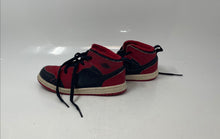 Load image into Gallery viewer, Nike Kids Air Jordan 1 Mid Red Lace-Up Sneaker Shoes Size 10C
