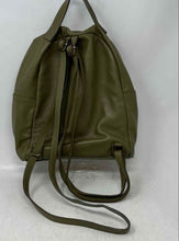 Load image into Gallery viewer, American Eagle Womens Green Faux Leather Adjustable Shoulder Straps Zip Backpack
