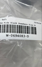 Load image into Gallery viewer, Nike Kids Court Borough Mid 2 Black Hook And Loop Sneaker Shoes Size 2Y
