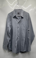 Load image into Gallery viewer, Calvin Klein Mens Gray Long Sleeve Spread Collar Dress Shirt Size XL 17.5 34/35
