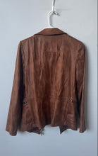 Load image into Gallery viewer, Voyage Boutique Paris Womens Brown Full-Zip Motorcycle Jacket Size XS
