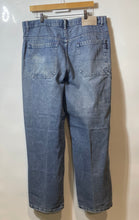 Load image into Gallery viewer, Brooklyn Jeans Co. Mens Blue Denim 5-Pocket Design Wide-Leg Jeans Size 38
