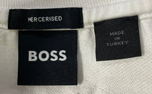Load image into Gallery viewer, Hugo Boss Mens White Mercerized Cotton Short Sleeve Pullover T-Shirt Size Medium
