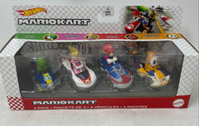 Load image into Gallery viewer, Hot Wheels GWB36 JDL94 Diecast Mario Kart 4-Pack Racing Toys Sealed
