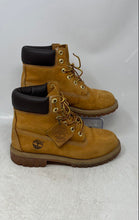 Load image into Gallery viewer, Timberland Boys Premium 6-Inch Brown Waterproof Combat Boots Size 4.5 M
