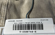 Load image into Gallery viewer, Zara Womens Beige Light Wash Pockets Denim Straight Leg Cropped Jeans Size 8
