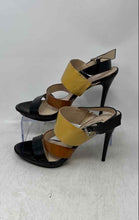 Load image into Gallery viewer, Michael Kors Womens Black And Brown Patent Leather Slingback Sandals Size 8.5 M
