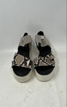 Load image into Gallery viewer, Franco Sarto Womens Virginia Brown Animal Print Slingback Sandals Size 7.5M
