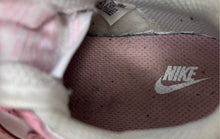 Load image into Gallery viewer, Nike Kids Dunk Low FB9107-125 White Pink Leather Slip-On Sneaker Shoes Size 7C
