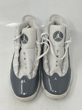 Load image into Gallery viewer, Authentic Nike Kids Air Jordan 6 Rings Gray White Sneakers Shoes Size 3Y Stained
