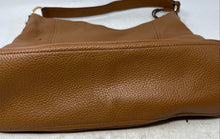 Load image into Gallery viewer, Michael Kors Womens Brown Leather Charm Inner Pocket Zipper Shoulder Bag
