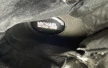 Load image into Gallery viewer, Michael Kors Womens Kyle Black Snakeskin Print Leather Lace-Up Hiker Boots Sz 6M
