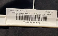 Load image into Gallery viewer, Calvin Klein Mens Black Flat Front Slash Pockets Stretch Dress Pants Size 38x29
