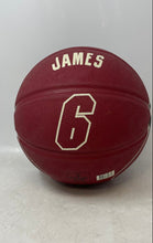 Load image into Gallery viewer, Spalding Black Red NBA Miami Heat LeBron James #6 Indoor Outdoor Basketball
