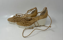 Load image into Gallery viewer, Charles By Charles David Womens Vegas Beige White Platform Sandals Size 8
