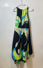 Load image into Gallery viewer, New York &amp; Company Womens Multicolor Printed Halter Neck A-Line Dress Size S
