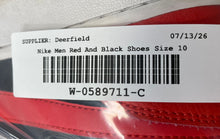 Load image into Gallery viewer, Nike Mens Ebernon Low AQ1775-004 Red And Black Lace-Up Sneaker Shoes Size 10
