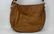 Load image into Gallery viewer, Michael Kors Womens Julia Brown Leather Inner Pocket Zipper Hobo Handbag
