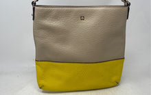 Load image into Gallery viewer, Kate Spade New York Womens Brown Yellow Colorblock Leather Crossbody Bag
