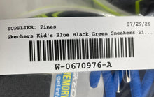Load image into Gallery viewer, Skechers Boys Nitrate Ultra Blast 95356L Blue Black Green Sneakers Shoes Sz 2.5
