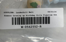 Load image into Gallery viewer, Enesco Growing Up Birthday Girls Blonde Girl In Blue Dress Age 6 Figurine
