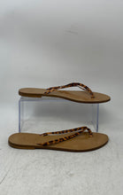 Load image into Gallery viewer, J.Crew Womens Capri Brown Tortoise Strap Slip-On Flat Flip Flop Sandals Size 8.5
