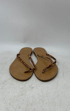 Load image into Gallery viewer, J.Crew Womens Capri Brown Tortoise Strap Slip-On Flat Flip Flop Sandals Size 8.5
