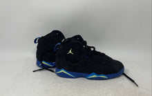 Load image into Gallery viewer, Nike Kids Air Jordan True Flight 343796-074 Black Blue Sneaker Shoes Size 13.5C
