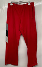 Load image into Gallery viewer, Adidas Mens Red Flat Front Elastic Waist Straight Leg Track Pants Size Medium
