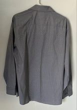 Load image into Gallery viewer, Kenneth Cole Reaction Mens Gray White Dotted Wrinkle Free Dress Shirt Size 16.5

